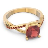 Modern Bypass Cushion Lagna Ring