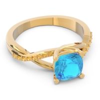 Modern Bypass Cushion Lagna Ring