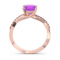 Modern Bypass Cushion Lagna Ring