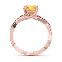 Modern Bypass Cushion Lagna Ring