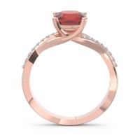 Modern Bypass Cushion Lagna Ring