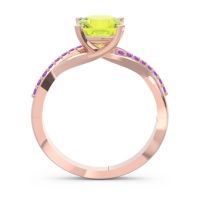 Modern Bypass Cushion Lagna Ring