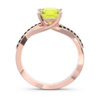 Modern Bypass Cushion Lagna Ring