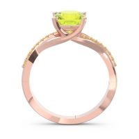 Modern Bypass Cushion Lagna Ring