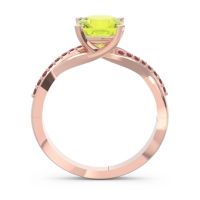 Modern Bypass Cushion Lagna Ring