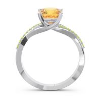 Modern Bypass Cushion Lagna Ring