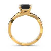 Modern Bypass Cushion Lagna Ring