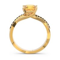 Modern Bypass Cushion Lagna Ring