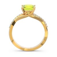 Modern Bypass Cushion Lagna Ring