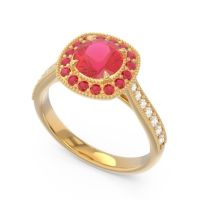 Cathedral Halo Migrain Bahurupaka Ring