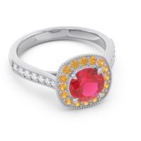 Cathedral Halo Migrain Bahurupaka Ring