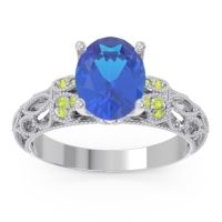 Art Deco Milgrain Oval Vatavat Ring