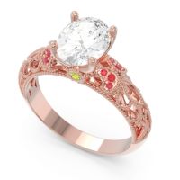 Art Deco Milgrain Oval Vatavat Ring