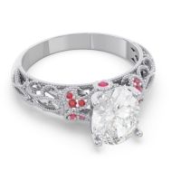 Art Deco Milgrain Oval Vatavat Ring