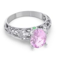 Art Deco Milgrain Oval Vatavat Ring