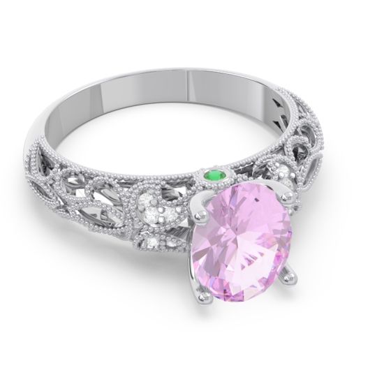 Art Deco Milgrain Oval Vatavat Ring