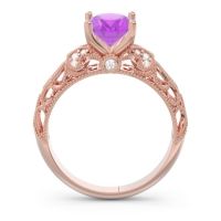 Art Deco Milgrain Oval Vatavat Ring