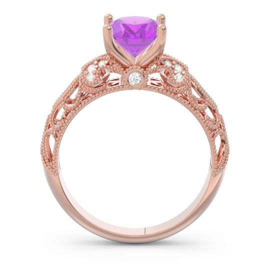 Art Deco Milgrain Oval Vatavat Ring
