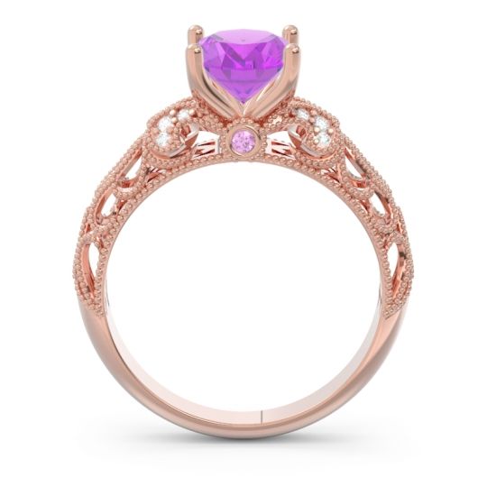 Art Deco Milgrain Oval Vatavat Ring