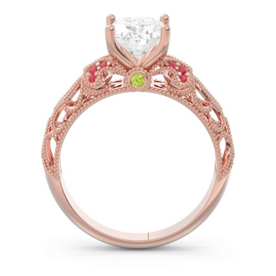 Art Deco Milgrain Oval Vatavat Ring