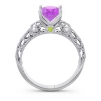 Art Deco Milgrain Oval Vatavat Ring