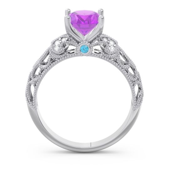 Art Deco Milgrain Oval Vatavat Ring