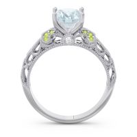 Art Deco Milgrain Oval Vatavat Ring
