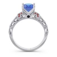 Art Deco Milgrain Oval Vatavat Ring