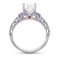 Art Deco Milgrain Oval Vatavat Ring