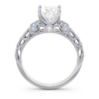 Art Deco Milgrain Oval Vatavat Ring