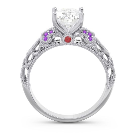 Art Deco Milgrain Oval Vatavat Ring