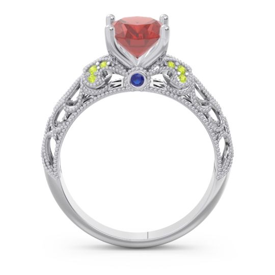 Art Deco Milgrain Oval Vatavat Ring