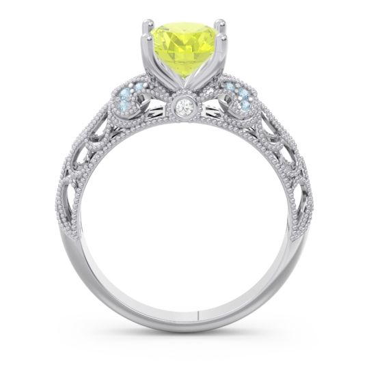 Art Deco Milgrain Oval Vatavat Ring