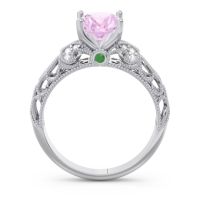 Art Deco Milgrain Oval Vatavat Ring