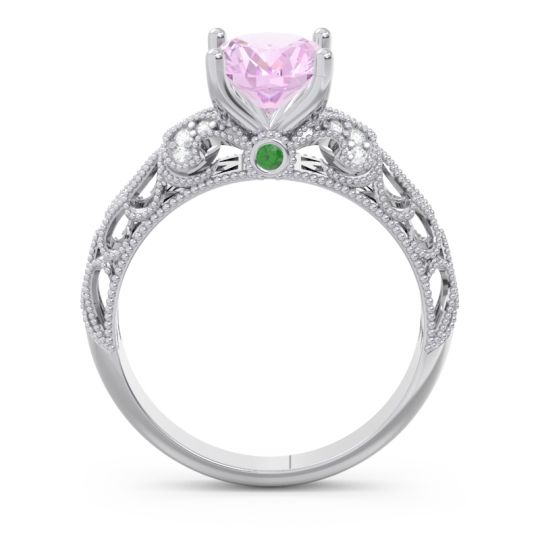 Art Deco Milgrain Oval Vatavat Ring
