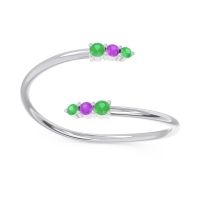 Simple Wrap Pave Svana Band