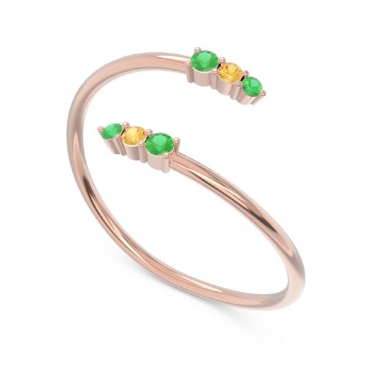 Simple Wrap Pave Svana Band