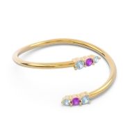 Simple Wrap Pave Svana Band
