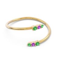 Simple Wrap Pave Svana Band