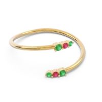 Simple Wrap Pave Svana Band
