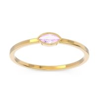 Petite Bezel Marquise Drzika Band