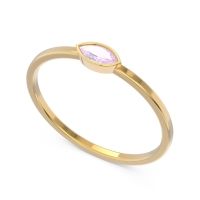 Petite Bezel Marquise Drzika Band