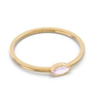 Petite Bezel Marquise Drzika Band