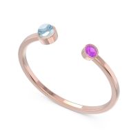 Petite Modern Bezel Asamana Band