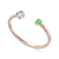 Petite Modern Bezel Asamana Band