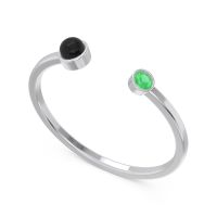 Petite Modern Bezel Asamana Band