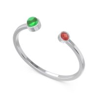 Petite Modern Bezel Asamana Band
