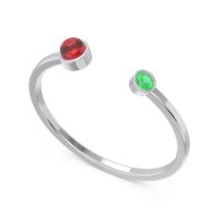 Petite Modern Bezel Asamana Band