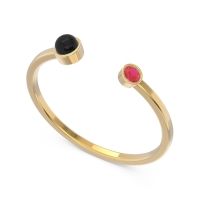 Petite Modern Bezel Asamana Band