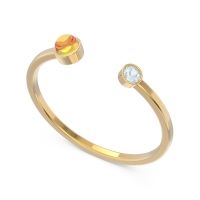 Petite Modern Bezel Asamana Band